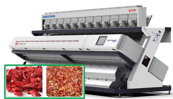chất lượng  8.3Kw Chili Color Sorter Machine High Output Precise Removal 220V nhà máy sản xuất