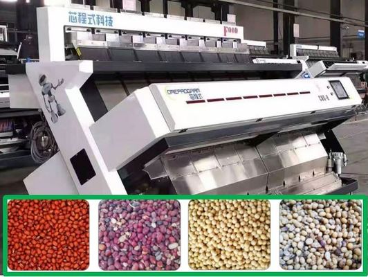 chất lượng  8 Chutes Red Beans / Soybean Color Sorter Accurate Recognition 6.0Kw nhà máy sản xuất