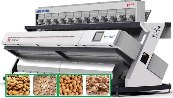 12 Máy phân loại màu đậu phộng / Máy phân loại màu hạt điều Bảo hành 1 năm