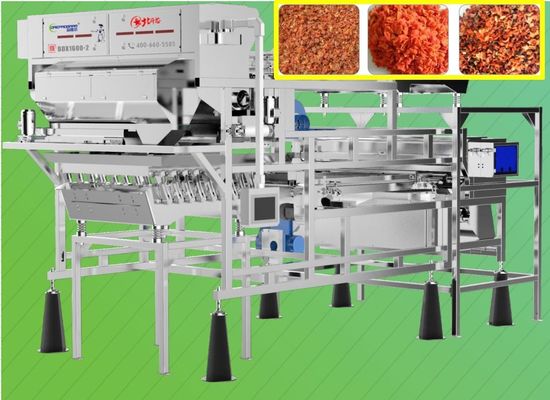 Máy phân loại cà rốt khử nước Tự động phát hiện lỗi 2.0 t / h 2 lớp